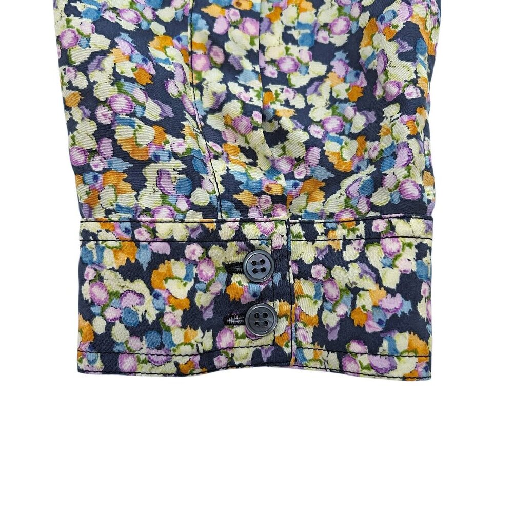 ELIZABETH & JAMES Floral Silk top Large - Picture 6 of 16